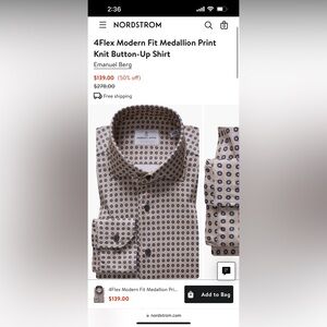 Emanuel Berg Shirt Size L